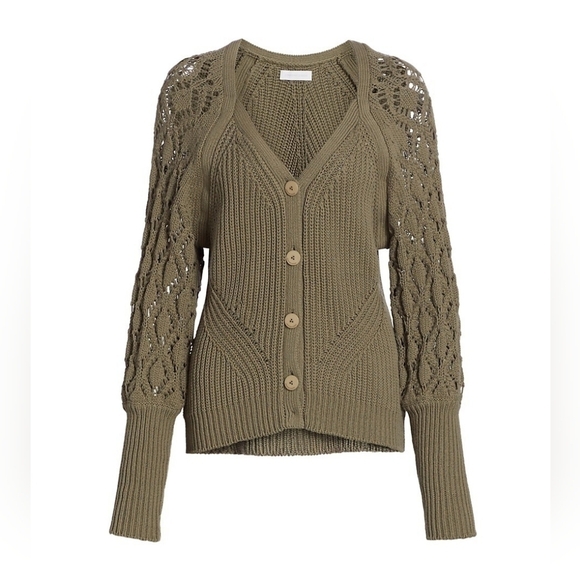 Jonathan Simkhai Adelline Directional Rib Knit Cardigan - Picture 8 of 8